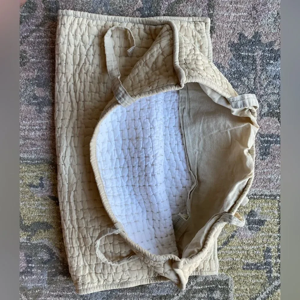 Pottery Barn Quilted Pillow Case Shams with Ties